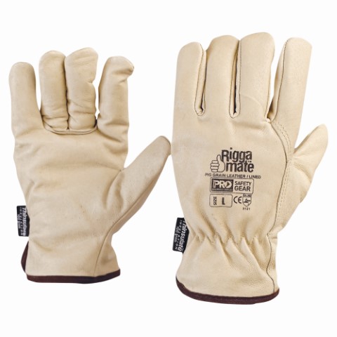 PRO GLOVE RIGGERS PIG-GRAIN W/3M THINSULATE LINING LARGE 